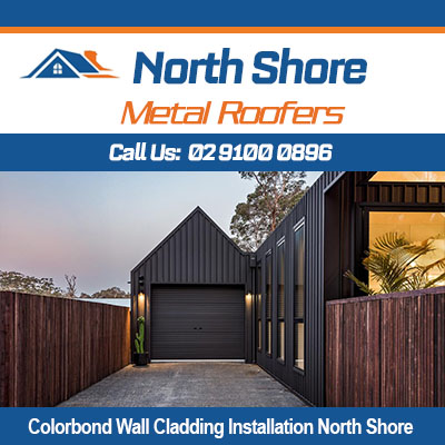 Colorbond wall cladding installation on North Shore modern home